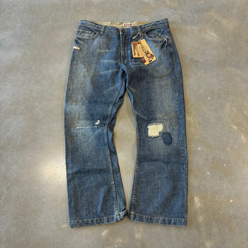Vintage Y2K Plugg Mudwash Baggy Jeans [38]